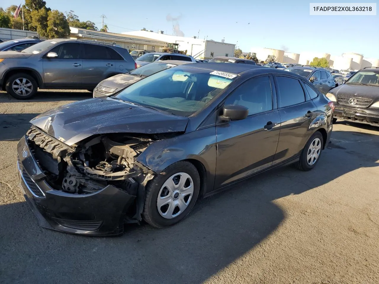 2016 Ford Focus S VIN: 1FADP3E2XGL363218 Lot: 71496554