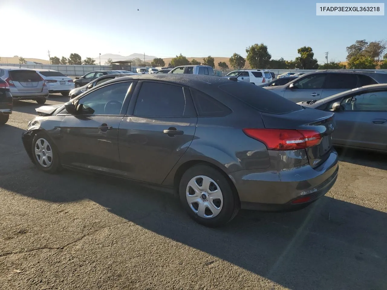 2016 Ford Focus S VIN: 1FADP3E2XGL363218 Lot: 71496554