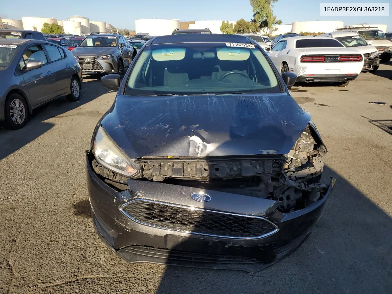 2016 Ford Focus S VIN: 1FADP3E2XGL363218 Lot: 71496554