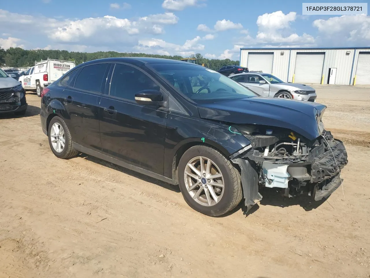 2016 Ford Focus Se VIN: 1FADP3F28GL378721 Lot: 71639224