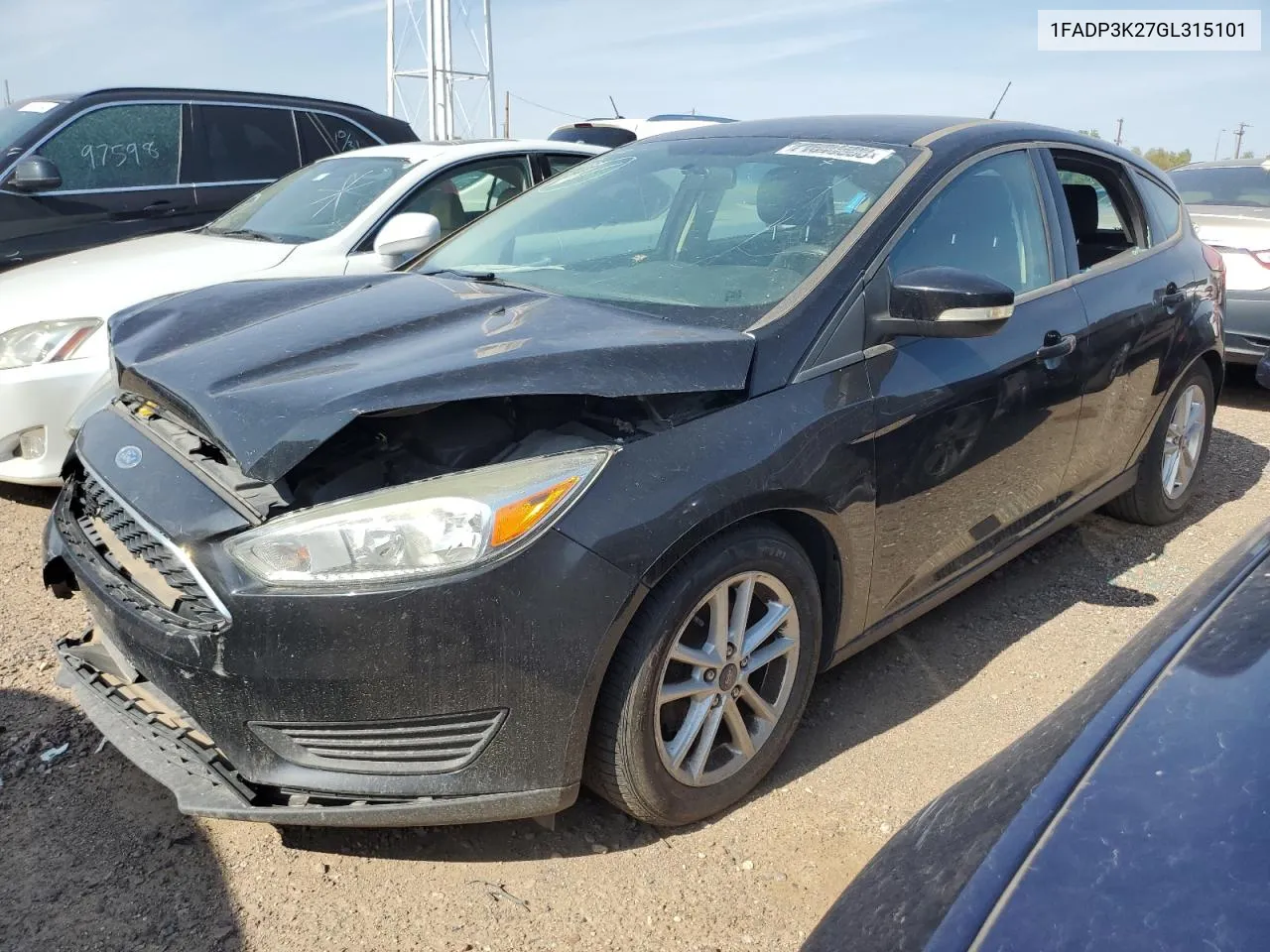 2016 Ford Focus Se VIN: 1FADP3K27GL315101 Lot: 71646593