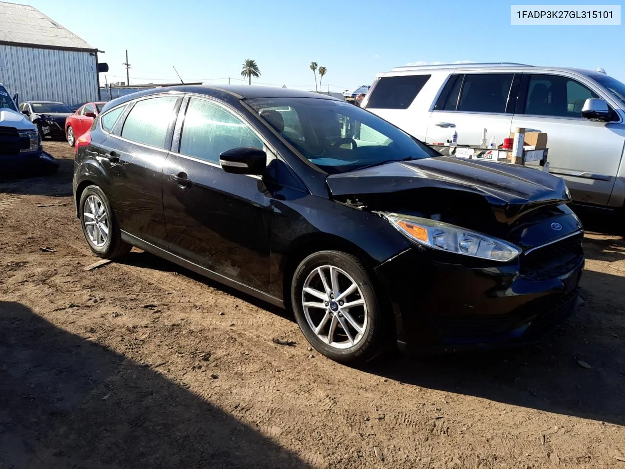 2016 Ford Focus Se VIN: 1FADP3K27GL315101 Lot: 71646593