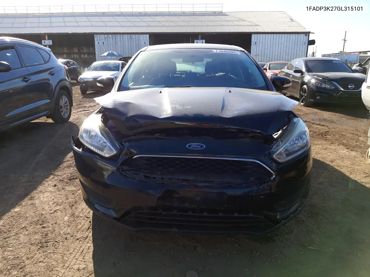 2016 Ford Focus Se VIN: 1FADP3K27GL315101 Lot: 71646593