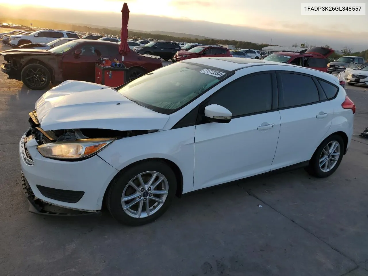 2016 Ford Focus Se VIN: 1FADP3K26GL348557 Lot: 71775334