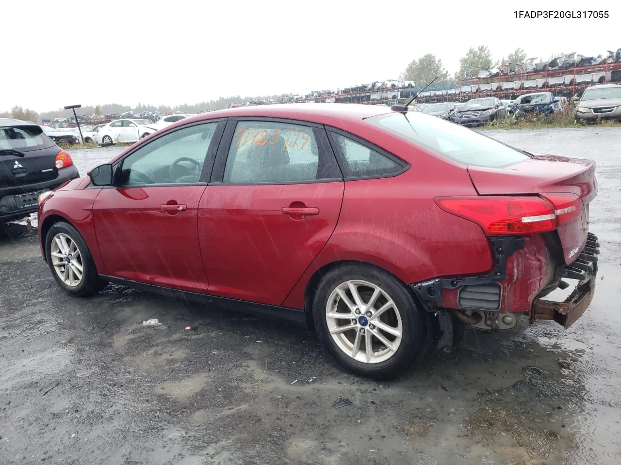 2016 Ford Focus Se VIN: 1FADP3F20GL317055 Lot: 71782924