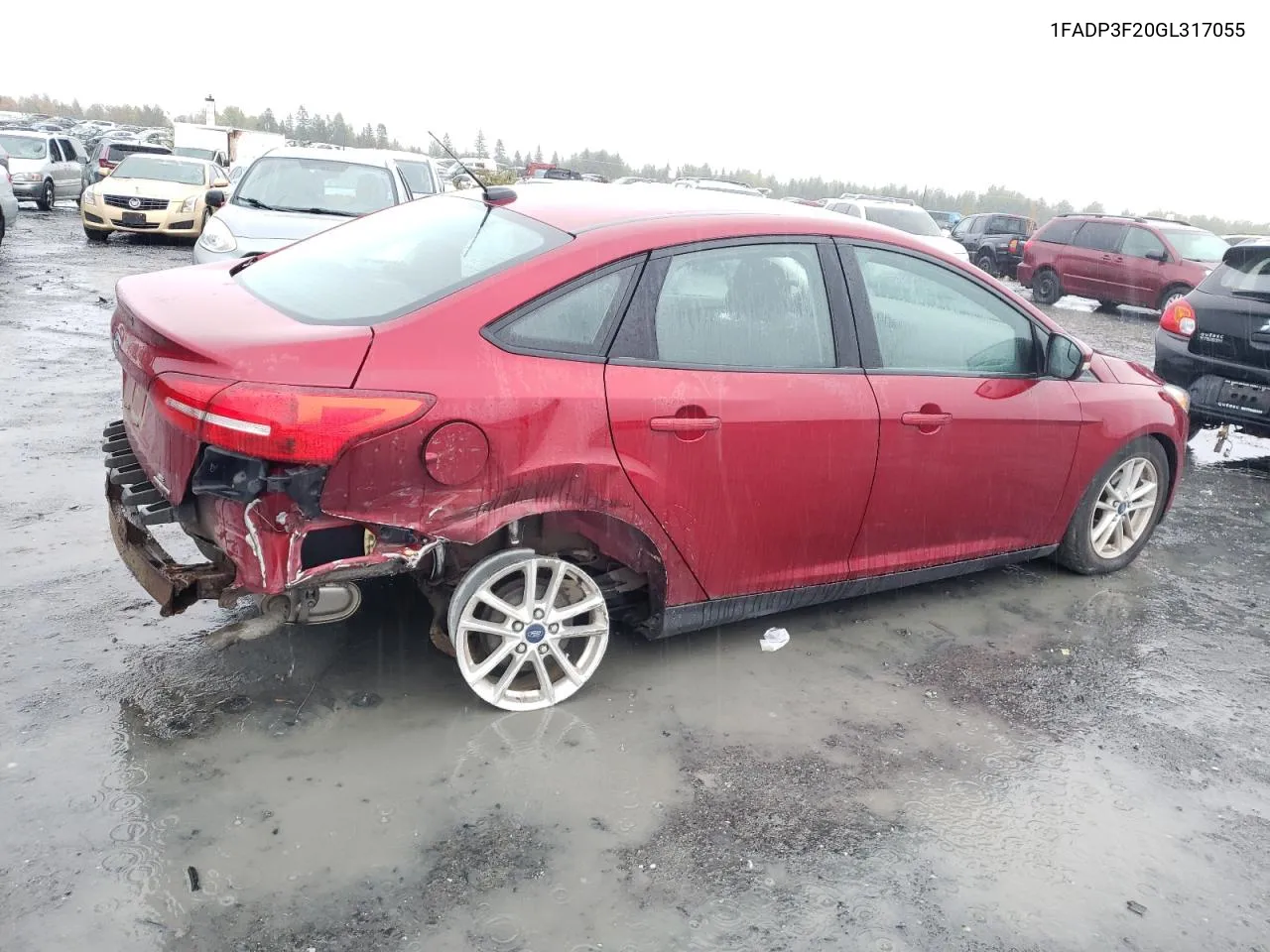 2016 Ford Focus Se VIN: 1FADP3F20GL317055 Lot: 71782924