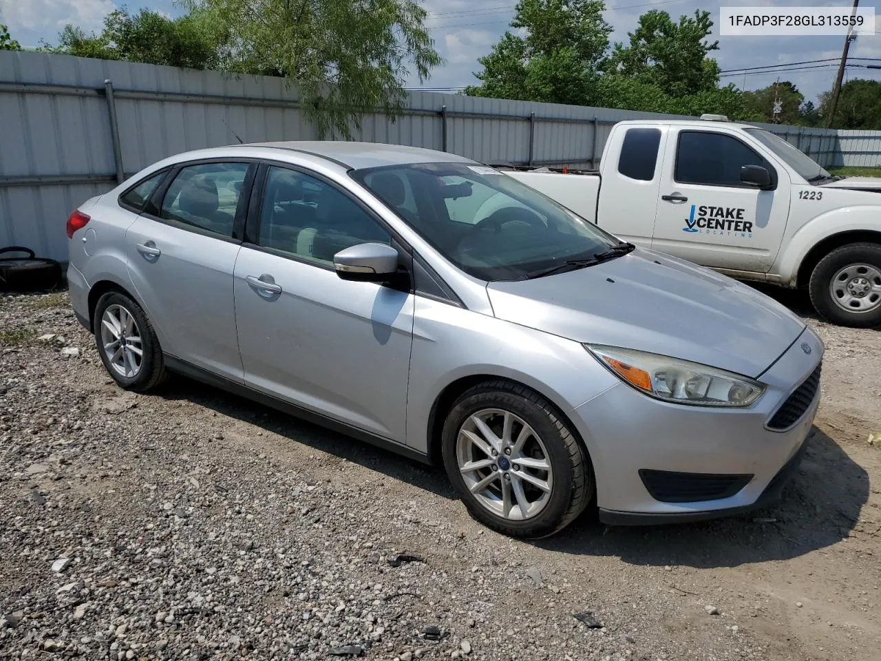 2016 Ford Focus Se VIN: 1FADP3F28GL313559 Lot: 71844394