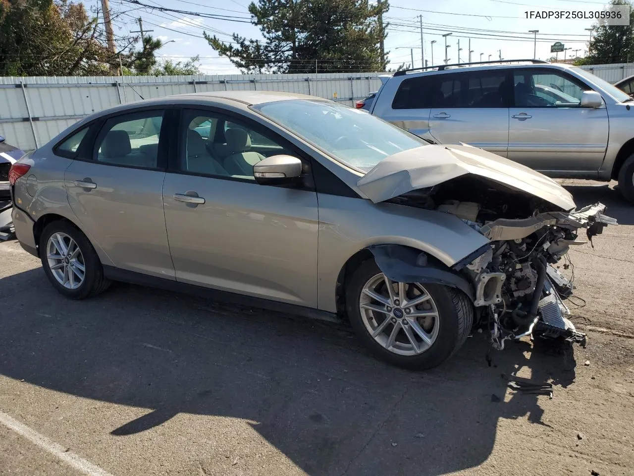 2016 Ford Focus Se VIN: 1FADP3F25GL305936 Lot: 71855894