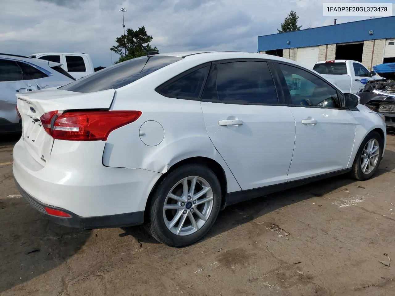 2016 Ford Focus Se VIN: 1FADP3F20GL373478 Lot: 71918204