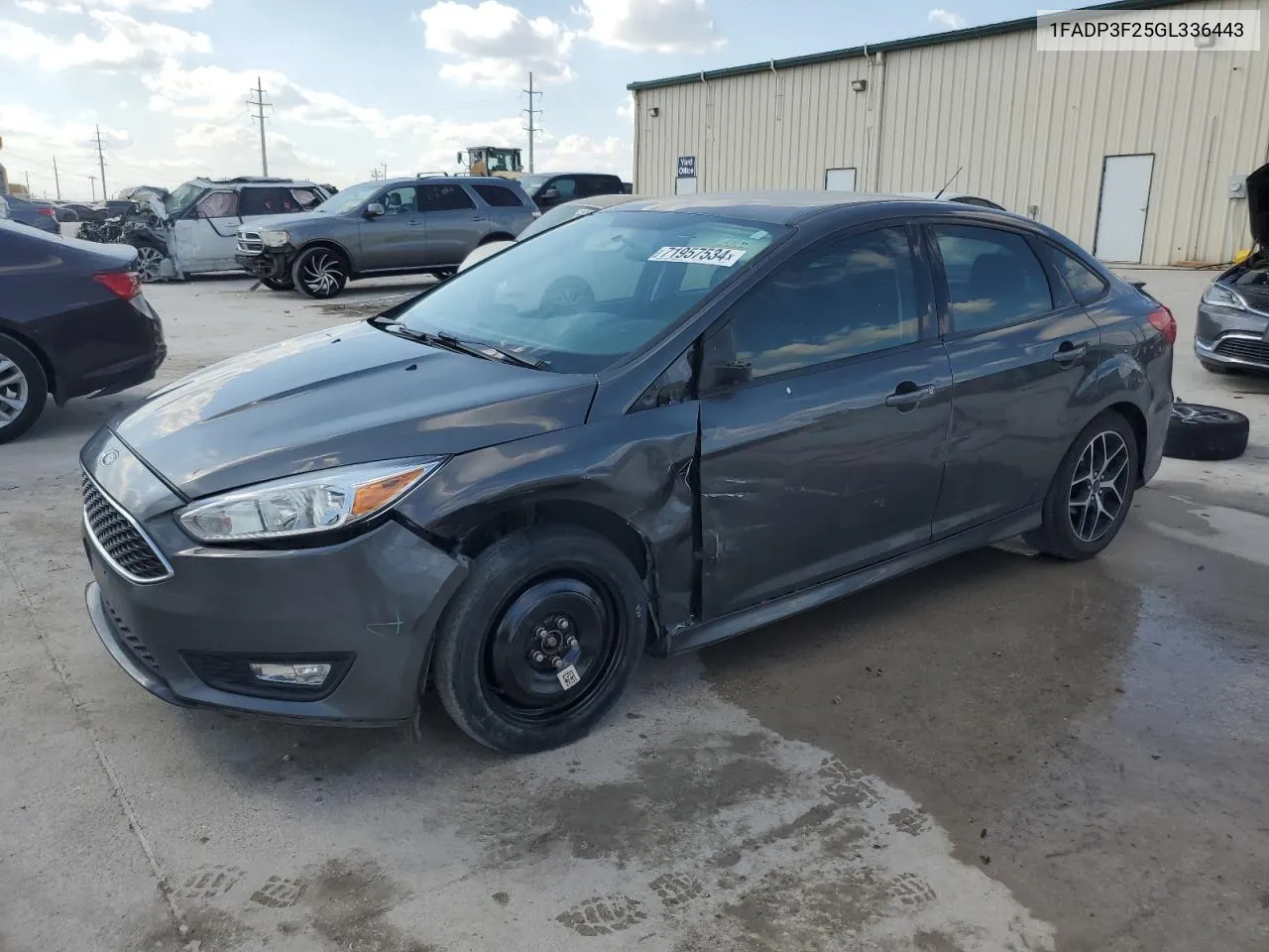 2016 Ford Focus Se VIN: 1FADP3F25GL336443 Lot: 71957534