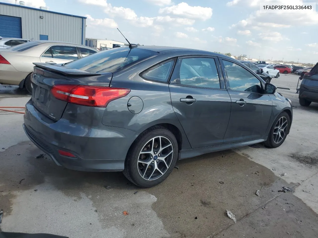 2016 Ford Focus Se VIN: 1FADP3F25GL336443 Lot: 71957534