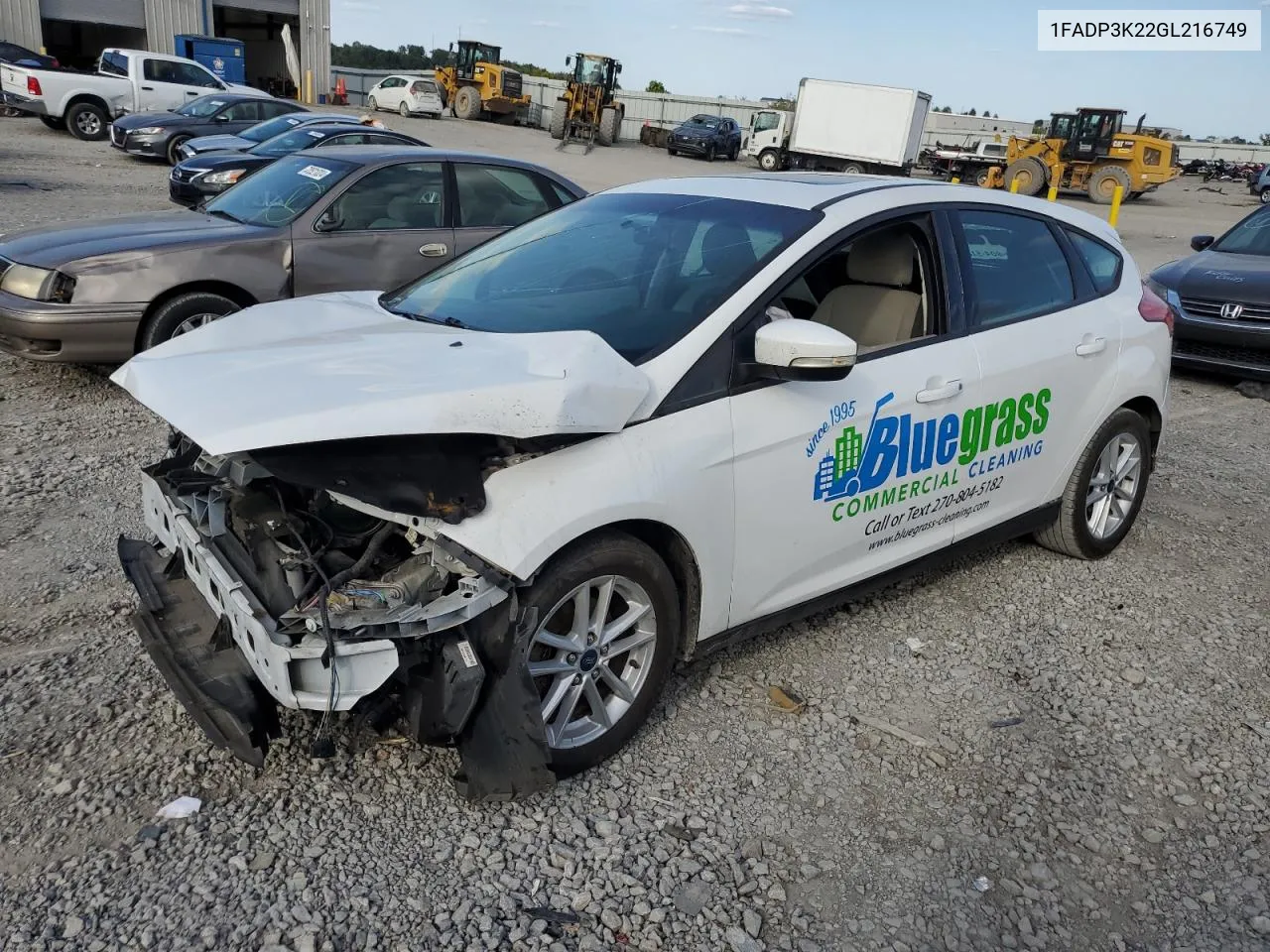 2016 Ford Focus Se VIN: 1FADP3K22GL216749 Lot: 71961184