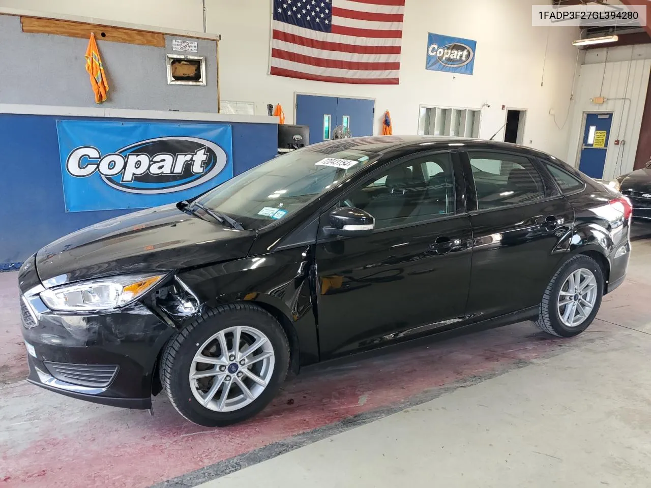 2016 Ford Focus Se VIN: 1FADP3F27GL394280 Lot: 72043154