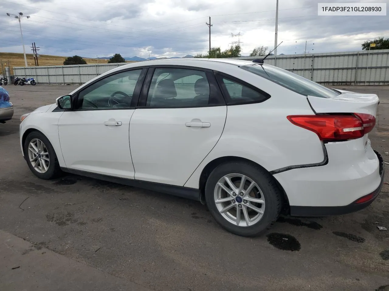 2016 Ford Focus Se VIN: 1FADP3F21GL208930 Lot: 72074424