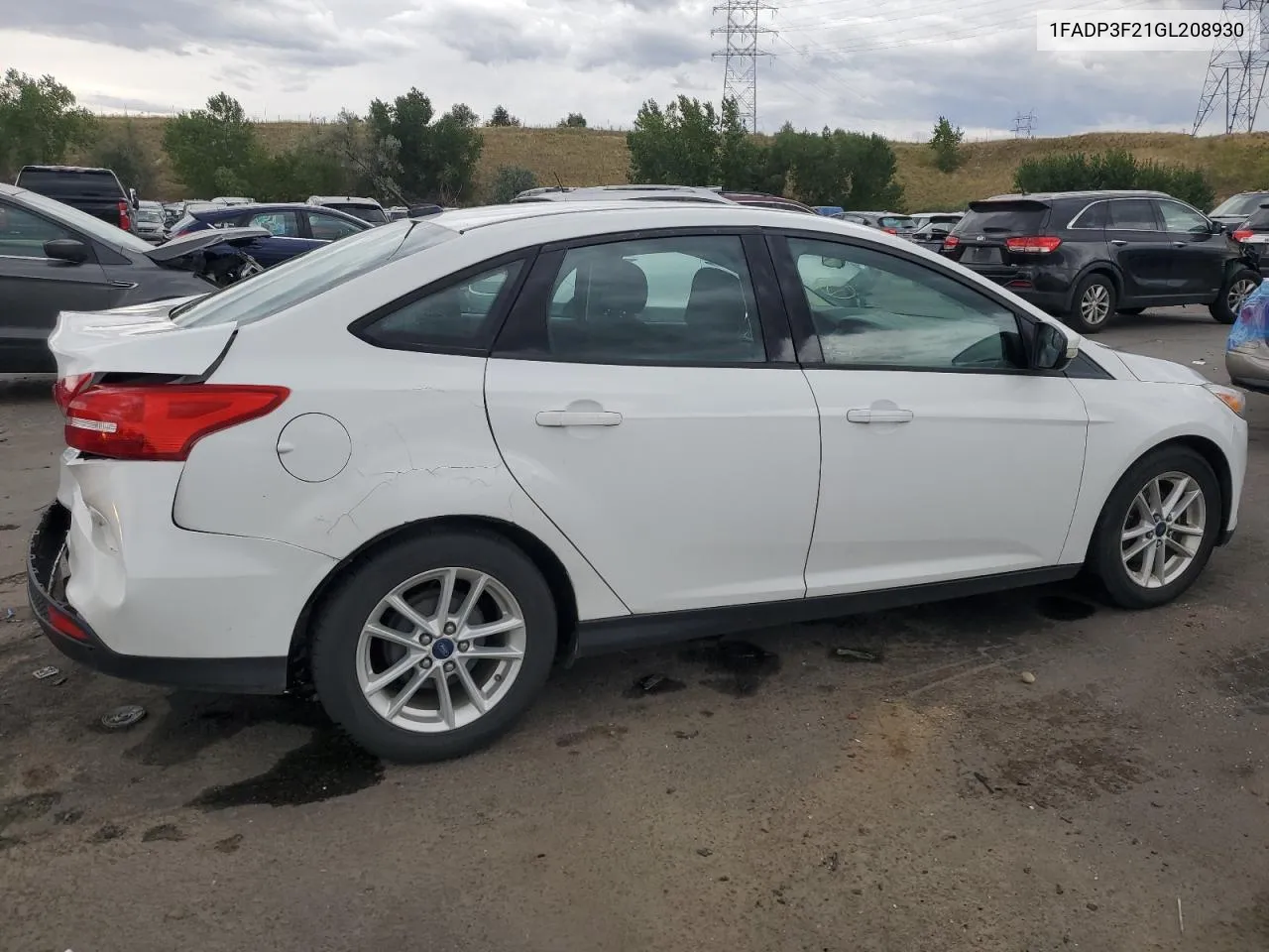 2016 Ford Focus Se VIN: 1FADP3F21GL208930 Lot: 72074424