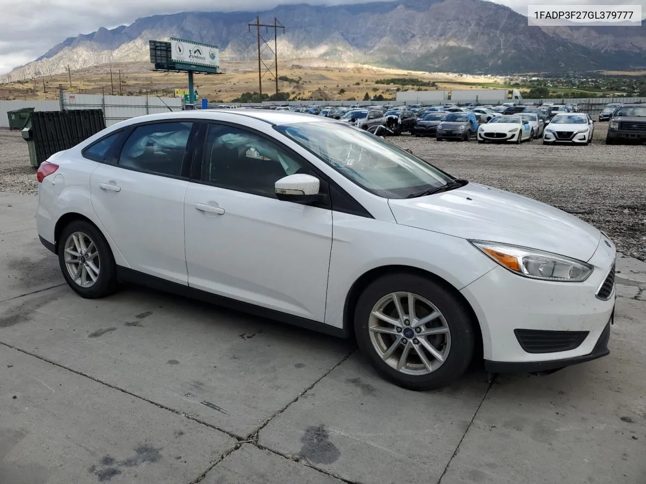 2016 Ford Focus Se VIN: 1FADP3F27GL379777 Lot: 72143604