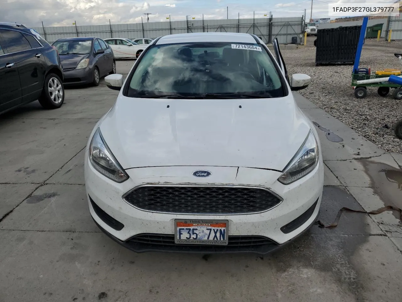 2016 Ford Focus Se VIN: 1FADP3F27GL379777 Lot: 72143604