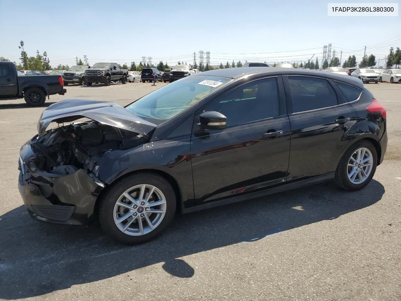 2016 Ford Focus Se VIN: 1FADP3K28GL380300 Lot: 72241284