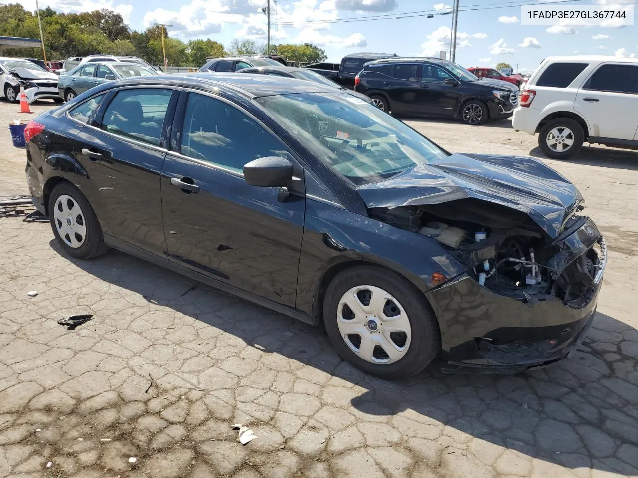 2016 Ford Focus S VIN: 1FADP3E27GL367744 Lot: 72255464