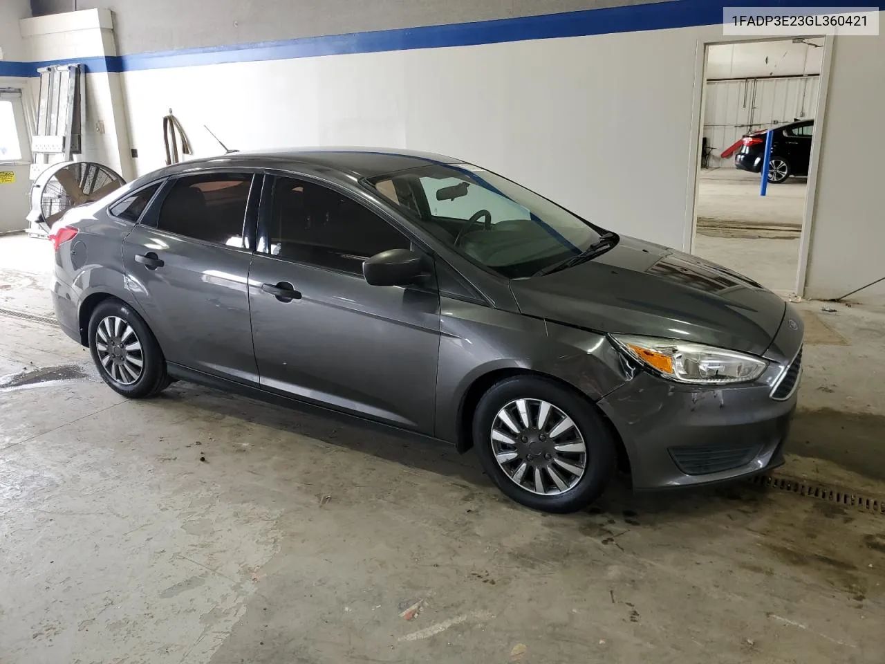 2016 Ford Focus S VIN: 1FADP3E23GL360421 Lot: 72379764