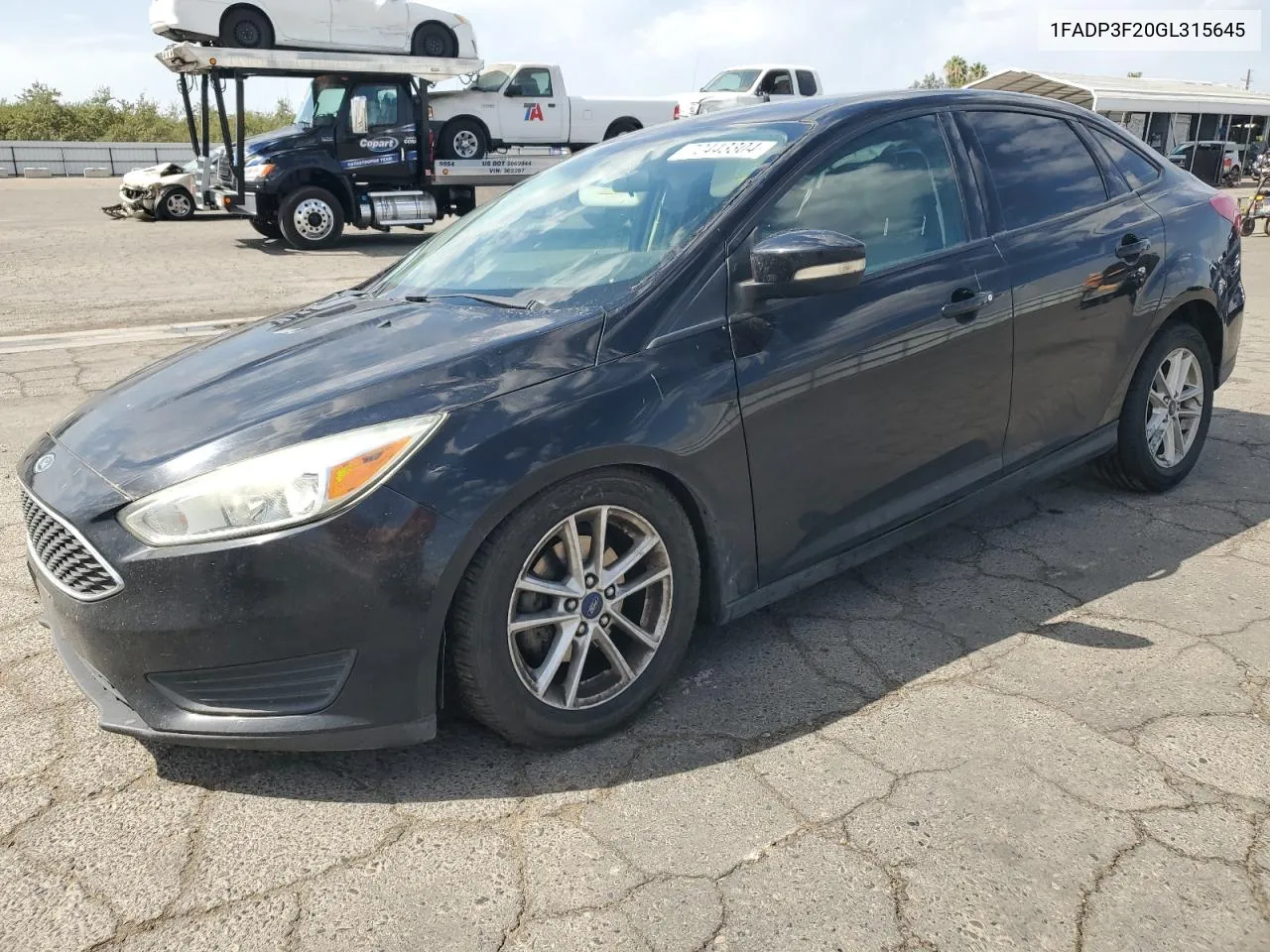 2016 Ford Focus Se VIN: 1FADP3F20GL315645 Lot: 72443304