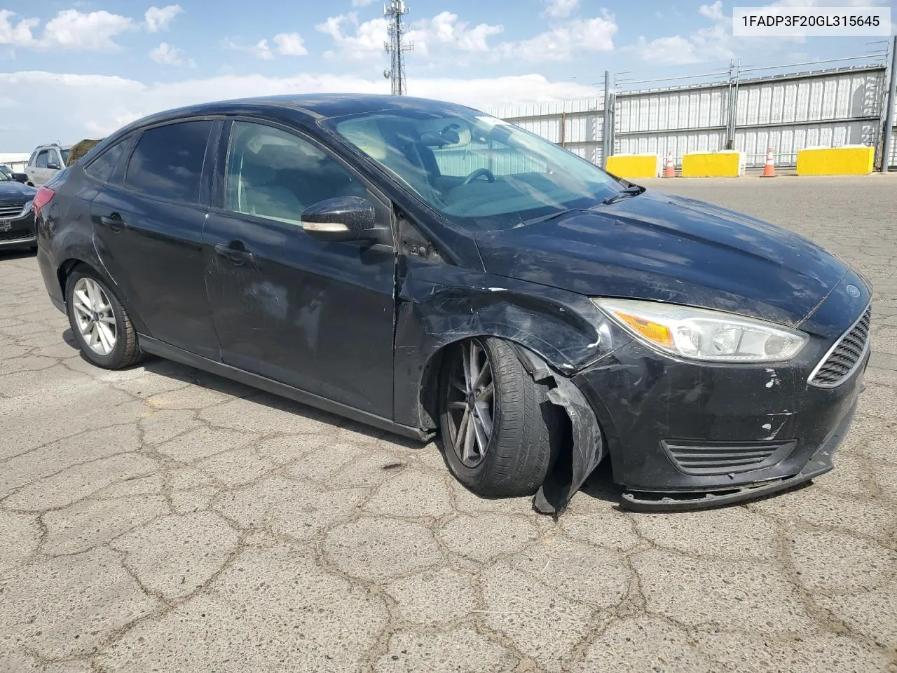 2016 Ford Focus Se VIN: 1FADP3F20GL315645 Lot: 72443304