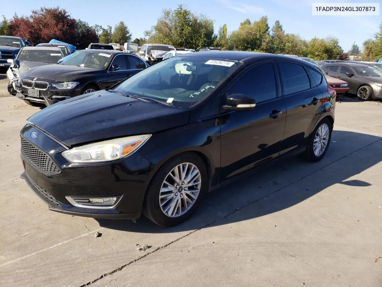 2016 Ford Focus Titanium VIN: 1FADP3N24GL307873 Lot: 72626274