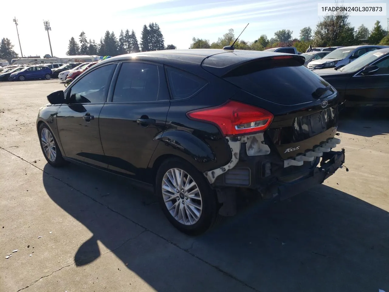 2016 Ford Focus Titanium VIN: 1FADP3N24GL307873 Lot: 72626274