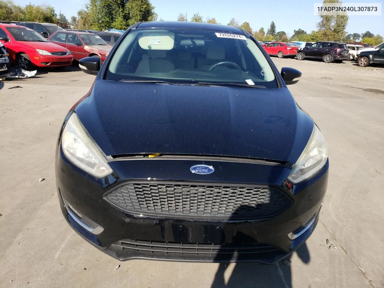 2016 Ford Focus Titanium VIN: 1FADP3N24GL307873 Lot: 72626274