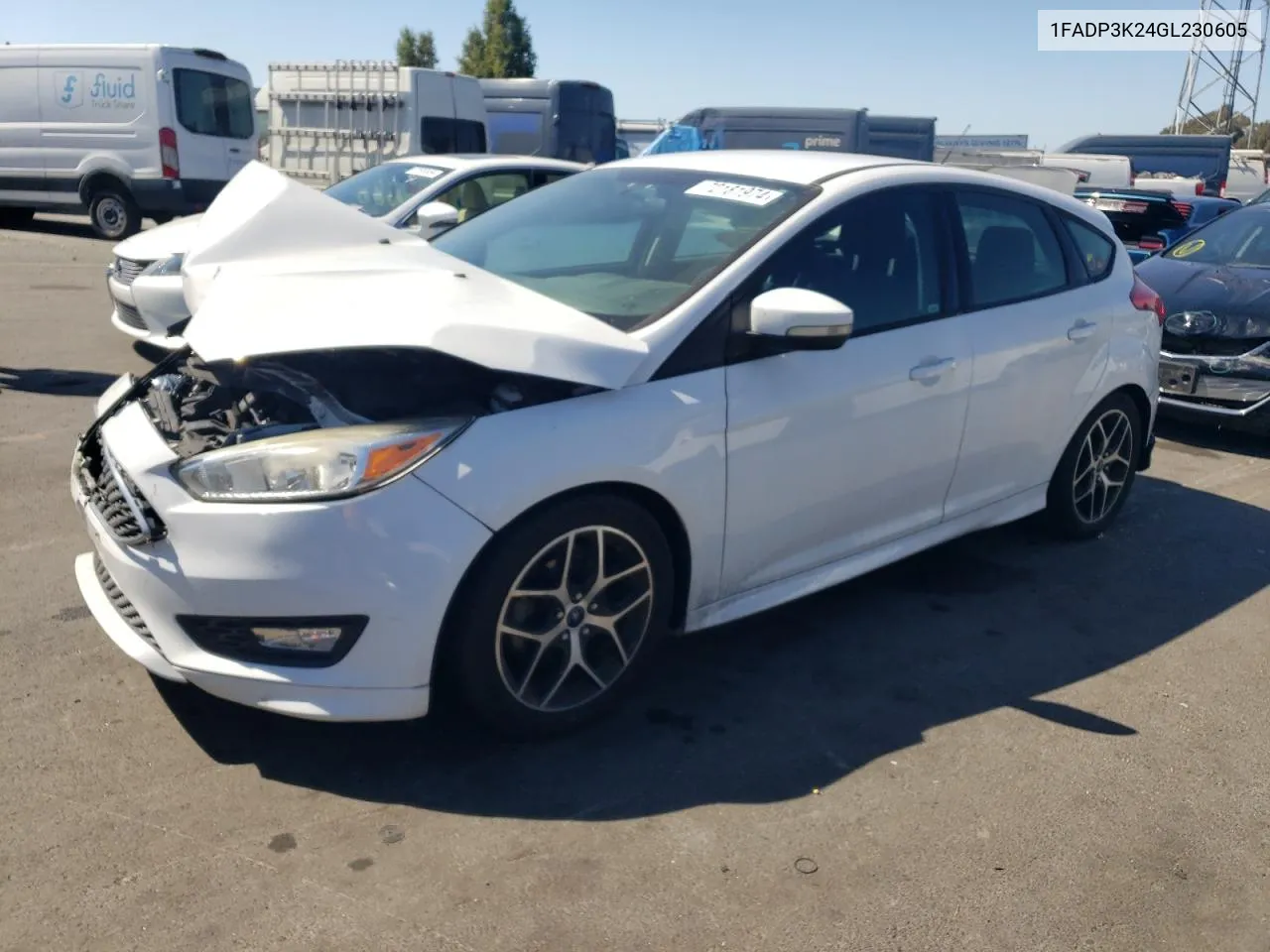 2016 Ford Focus Se VIN: 1FADP3K24GL230605 Lot: 72628624