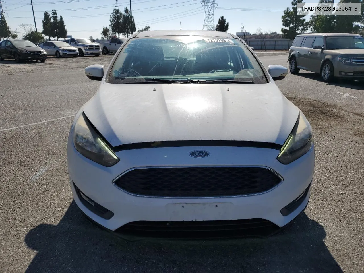 2016 Ford Focus Se VIN: 1FADP3K23GL306413 Lot: 72787994