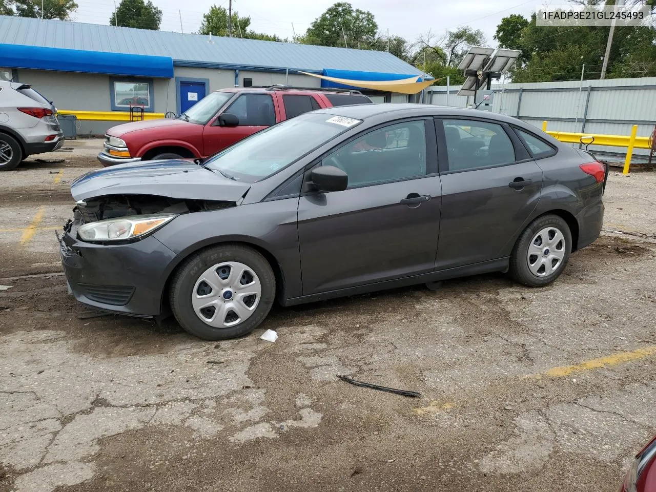 2016 Ford Focus S VIN: 1FADP3E21GL245493 Lot: 72860174