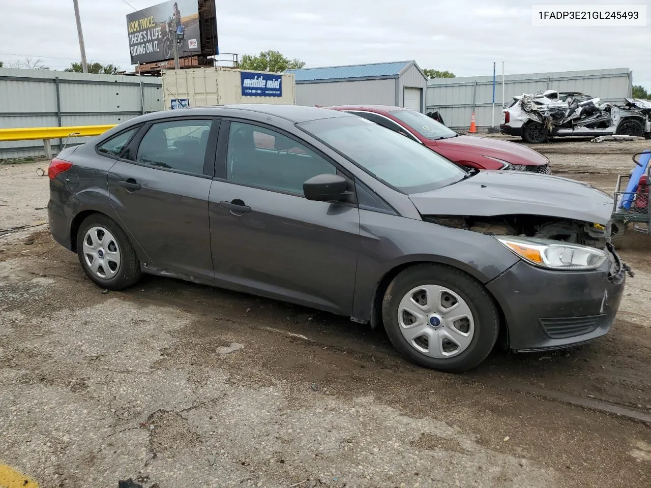 2016 Ford Focus S VIN: 1FADP3E21GL245493 Lot: 72860174