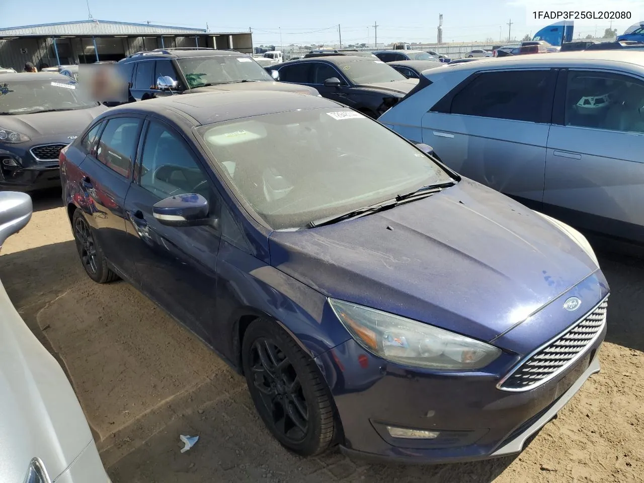 2016 Ford Focus Se VIN: 1FADP3F25GL202080 Lot: 72948744