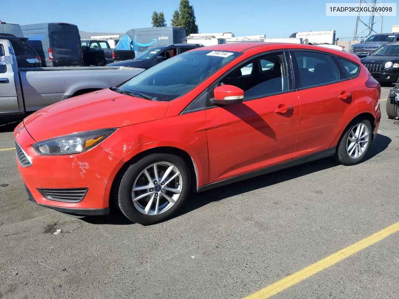 2016 Ford Focus Se VIN: 1FADP3K2XGL269098 Lot: 73040194