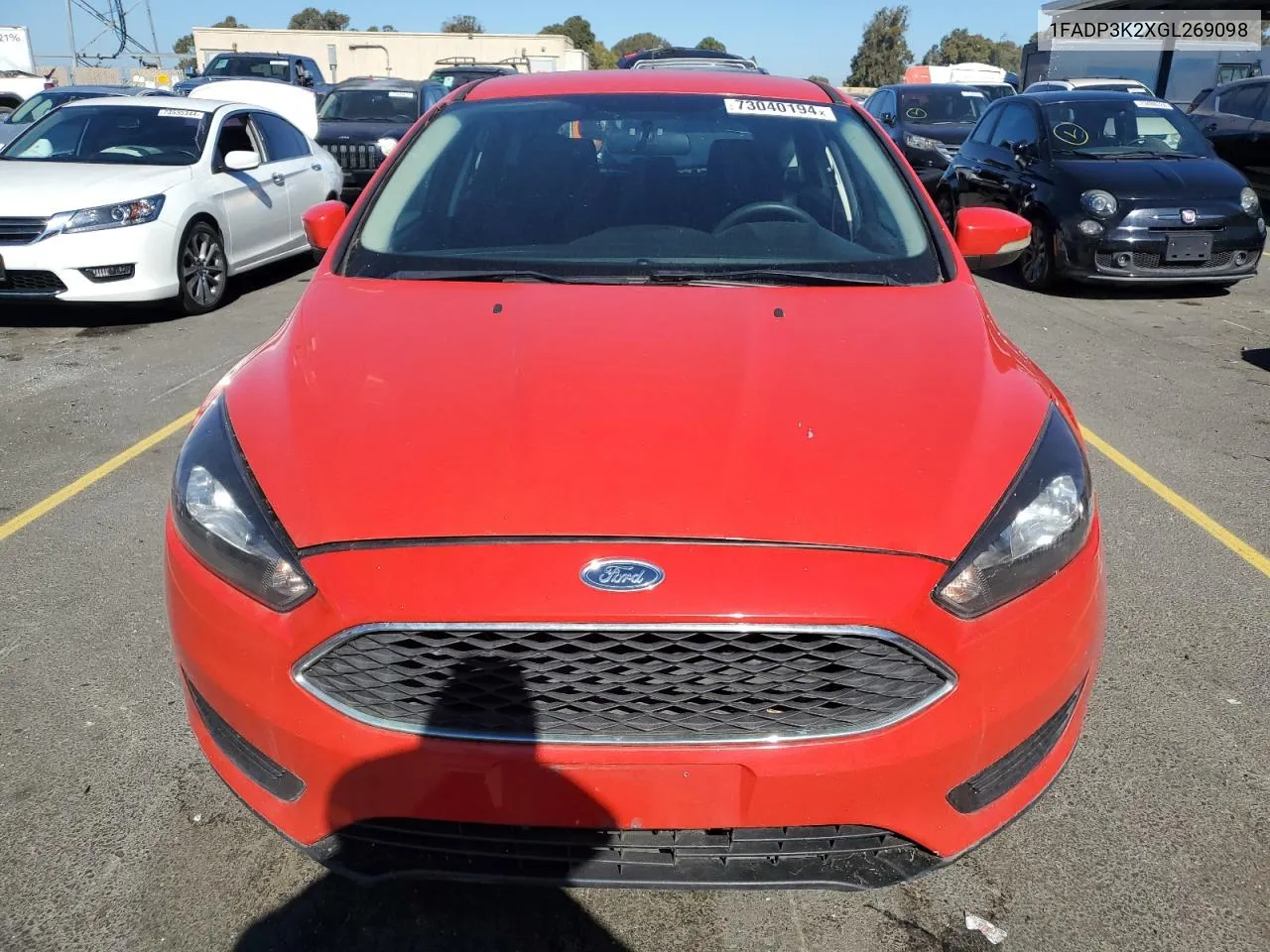 2016 Ford Focus Se VIN: 1FADP3K2XGL269098 Lot: 73040194