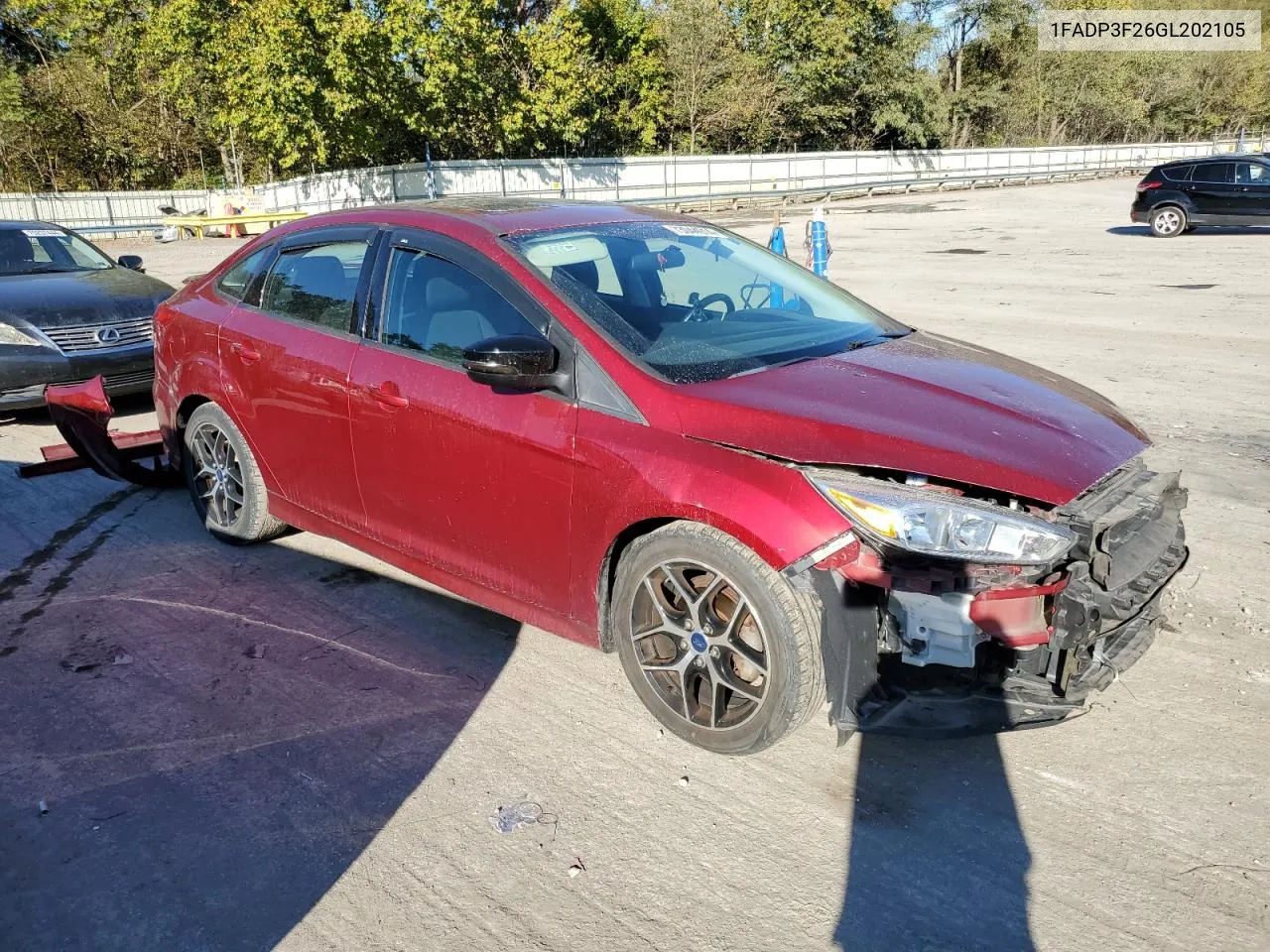 2016 Ford Focus Se VIN: 1FADP3F26GL202105 Lot: 73044914