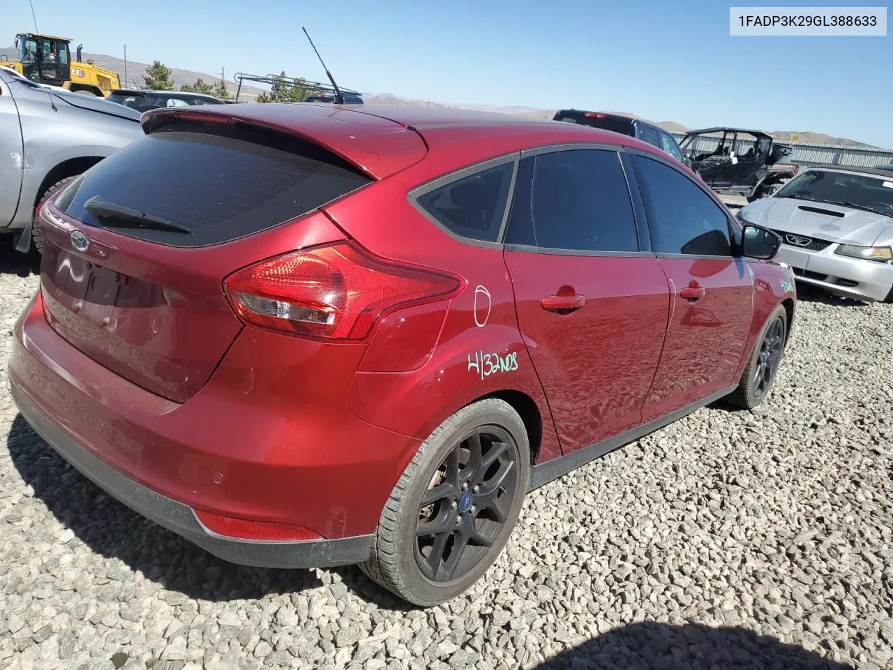 2016 Ford Focus Se VIN: 1FADP3K29GL388633 Lot: 73177884