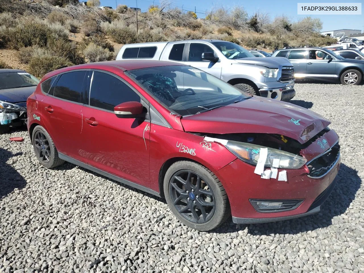 2016 Ford Focus Se VIN: 1FADP3K29GL388633 Lot: 73177884