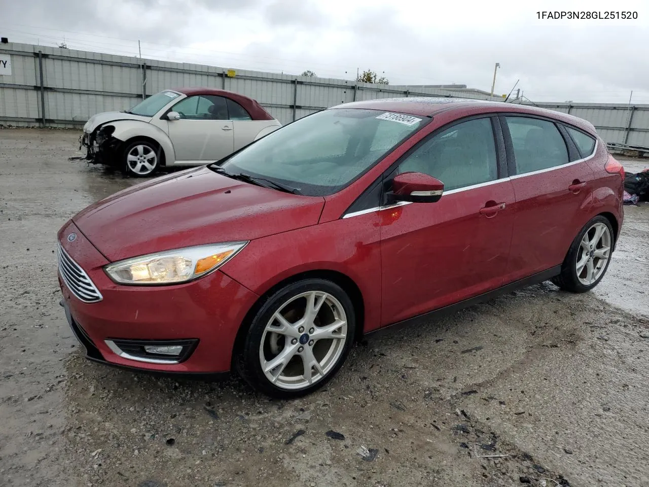 2016 Ford Focus Titanium VIN: 1FADP3N28GL251520 Lot: 73186904