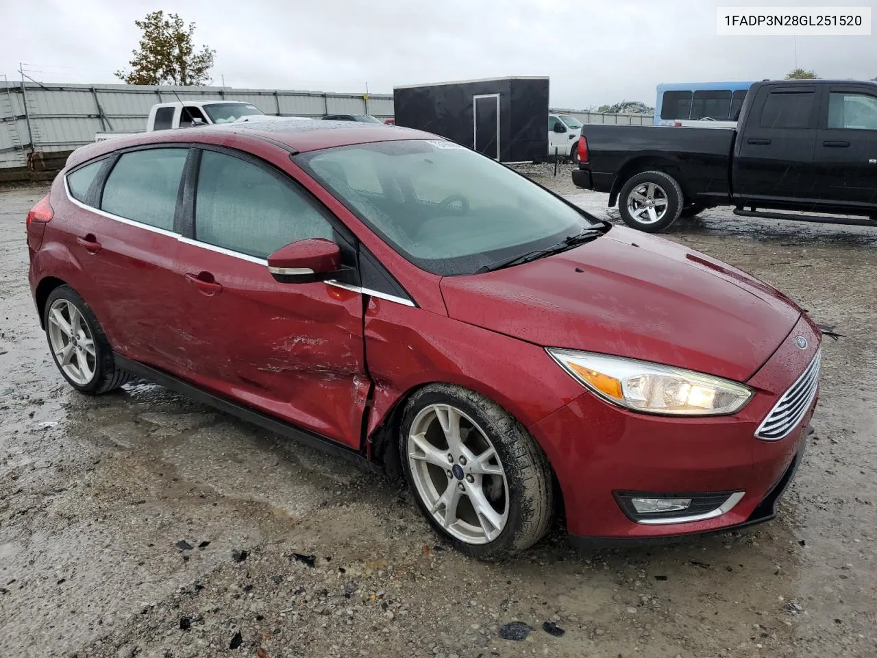 2016 Ford Focus Titanium VIN: 1FADP3N28GL251520 Lot: 73186904