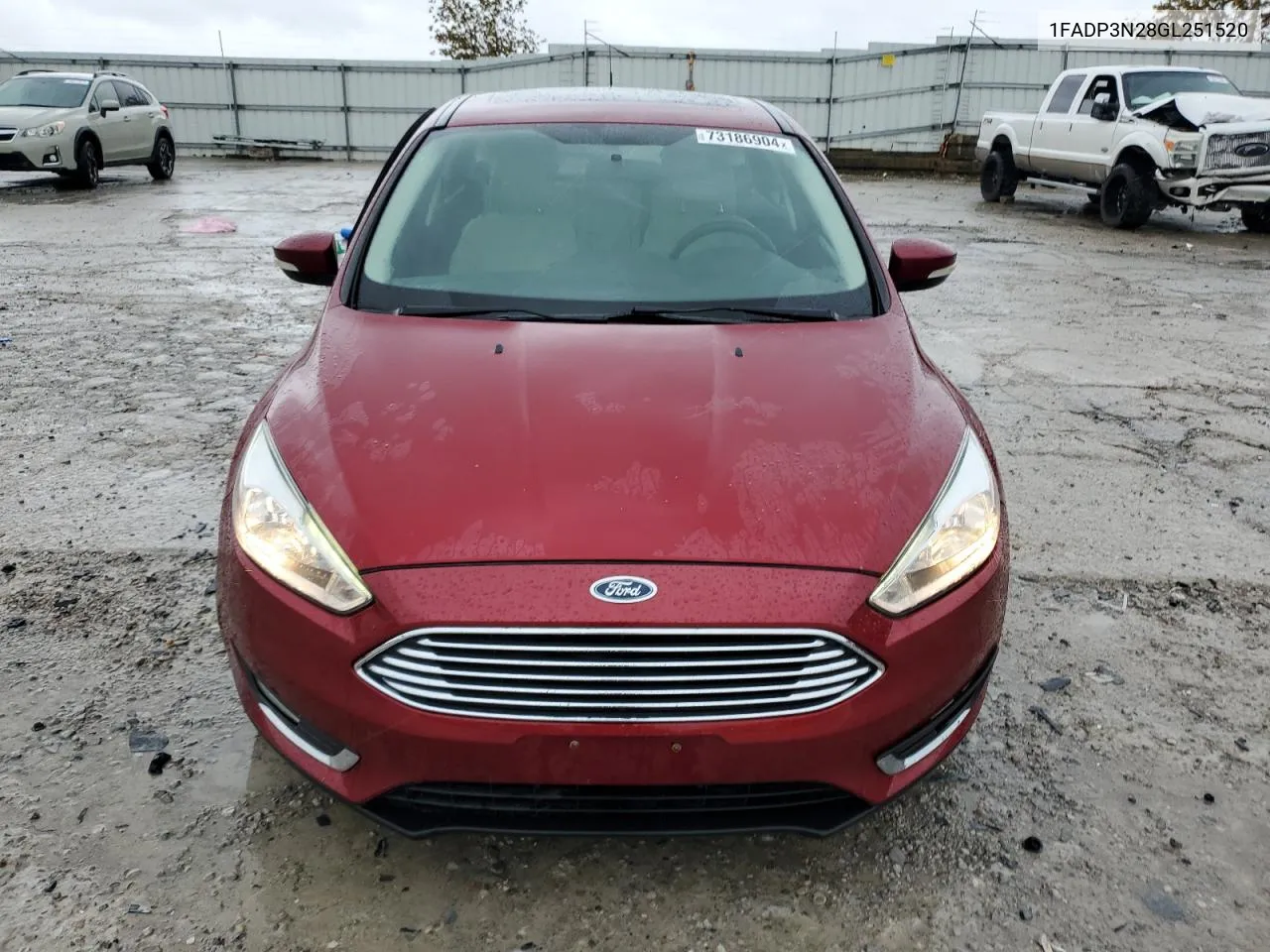 2016 Ford Focus Titanium VIN: 1FADP3N28GL251520 Lot: 73186904