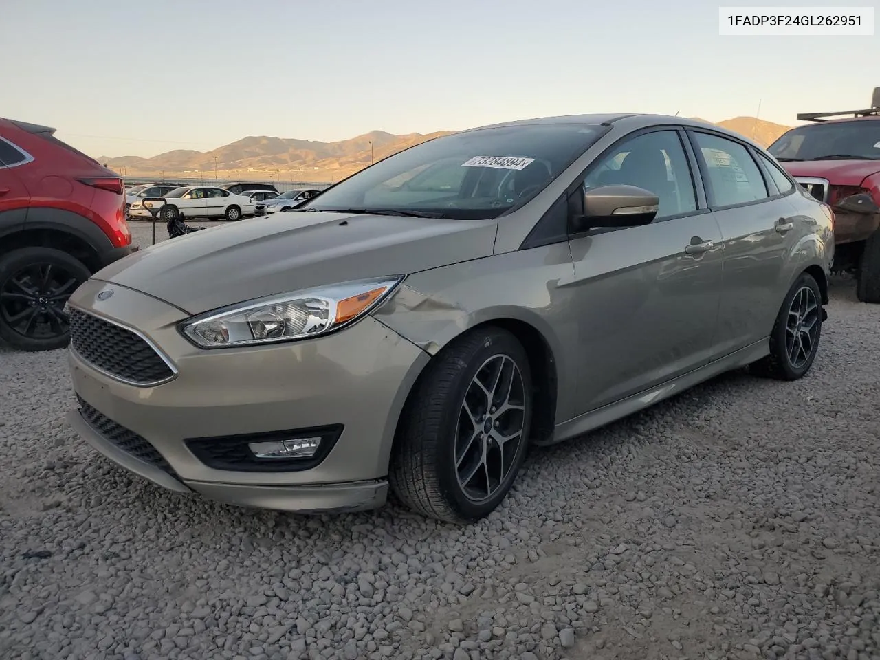 2016 Ford Focus Se VIN: 1FADP3F24GL262951 Lot: 73284894