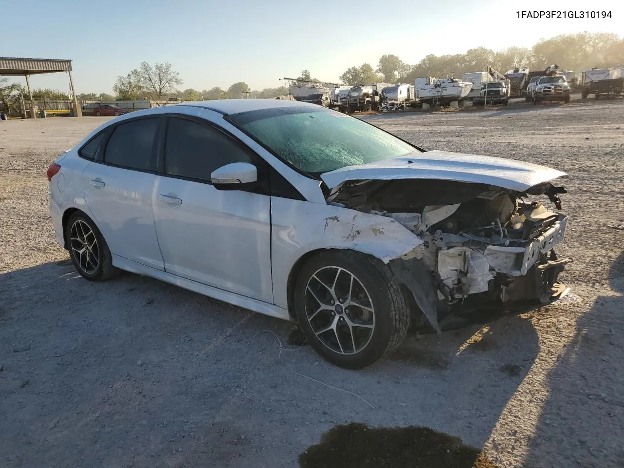 2016 Ford Focus Se VIN: 1FADP3F21GL310194 Lot: 73374524