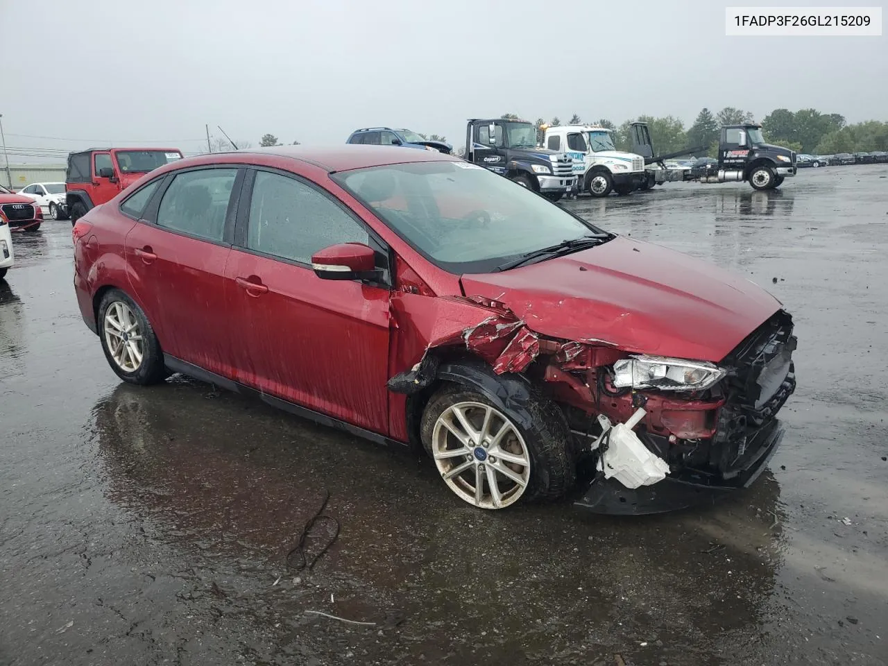 2016 Ford Focus Se VIN: 1FADP3F26GL215209 Lot: 73410914