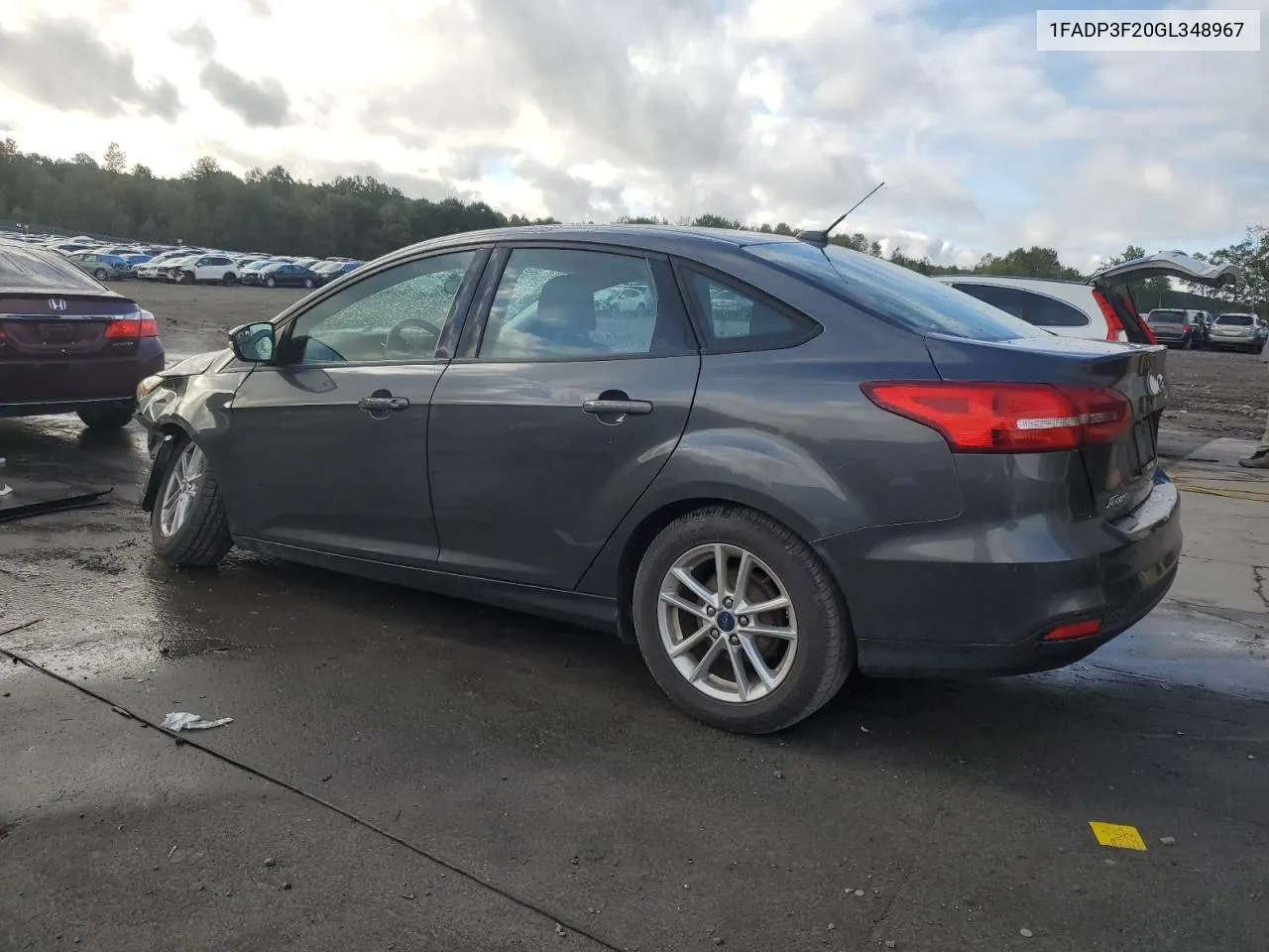 2016 Ford Focus Se VIN: 1FADP3F20GL348967 Lot: 73419924