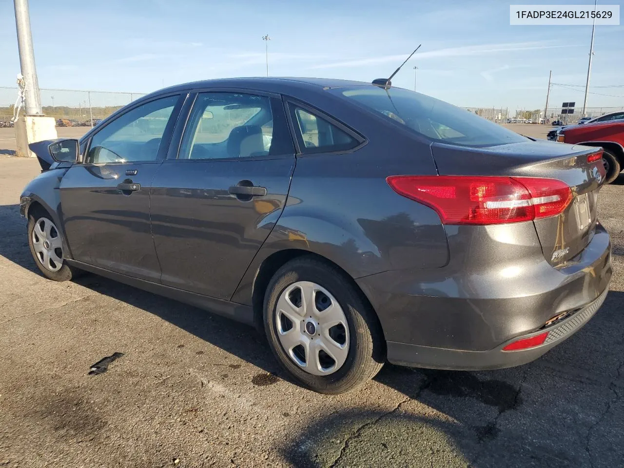 2016 Ford Focus S VIN: 1FADP3E24GL215629 Lot: 73425704