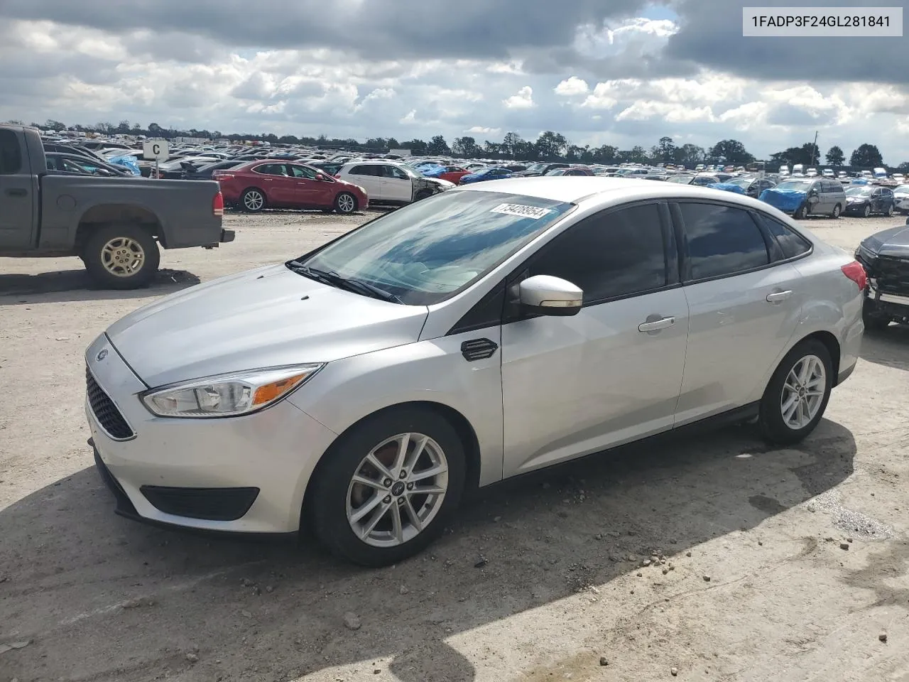 2016 Ford Focus Se VIN: 1FADP3F24GL281841 Lot: 73428954