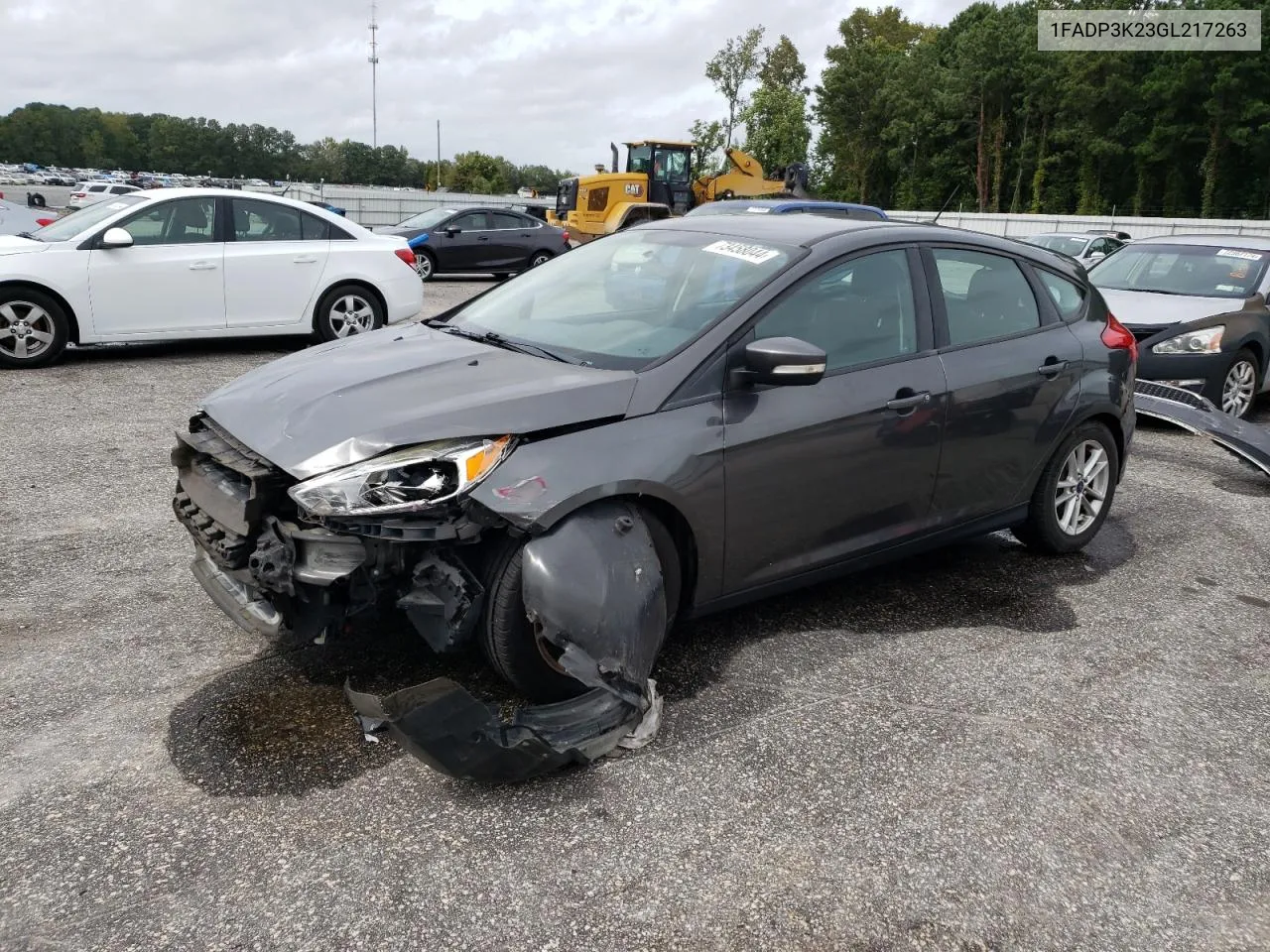 2016 Ford Focus Se VIN: 1FADP3K23GL217263 Lot: 73458044