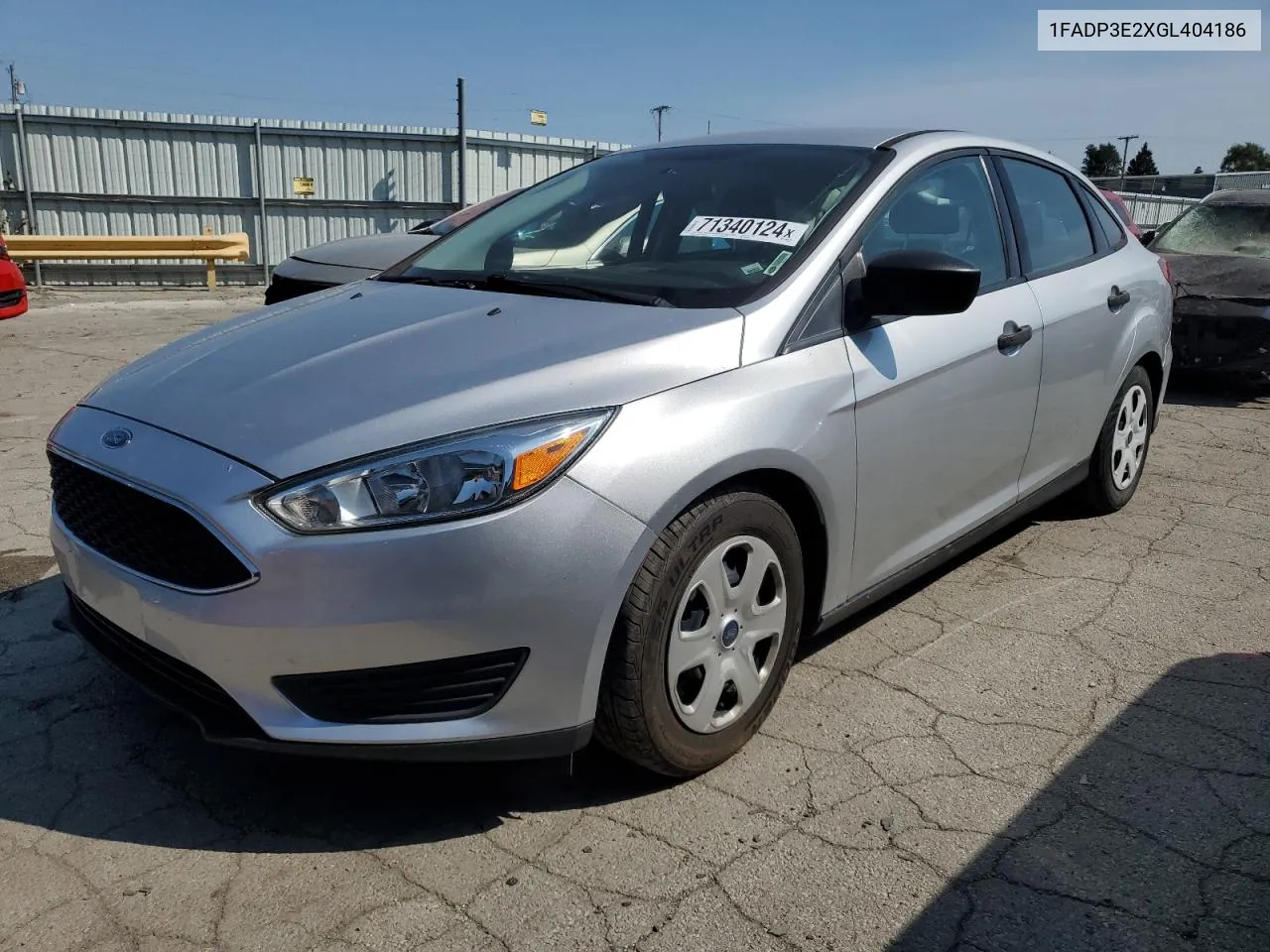 2016 Ford Focus S VIN: 1FADP3E2XGL404186 Lot: 73575294